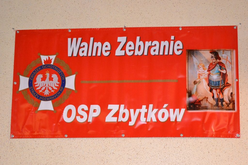 Zebranie walne strażaków z OSP Zbytków